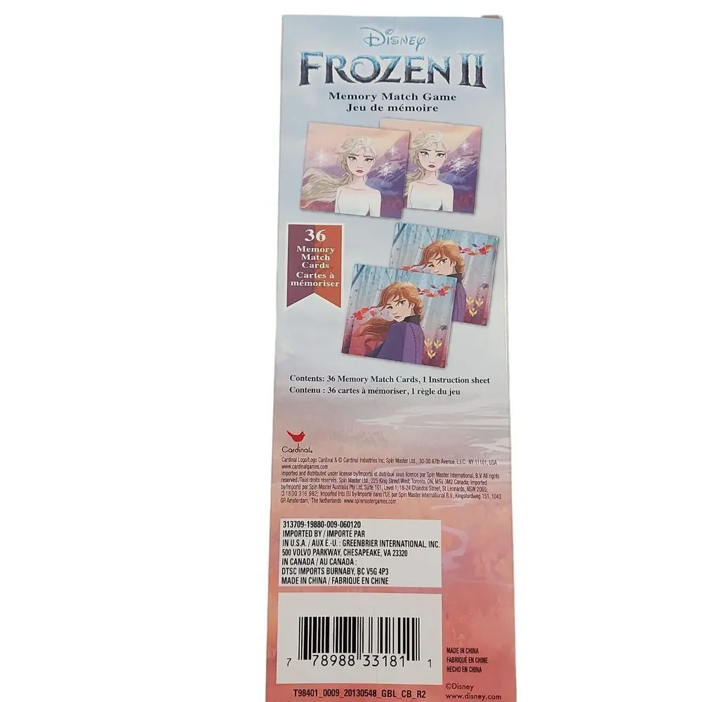 Disney Frozen II 48 pc Puzzle Memory Match Cards Game Set Of 2